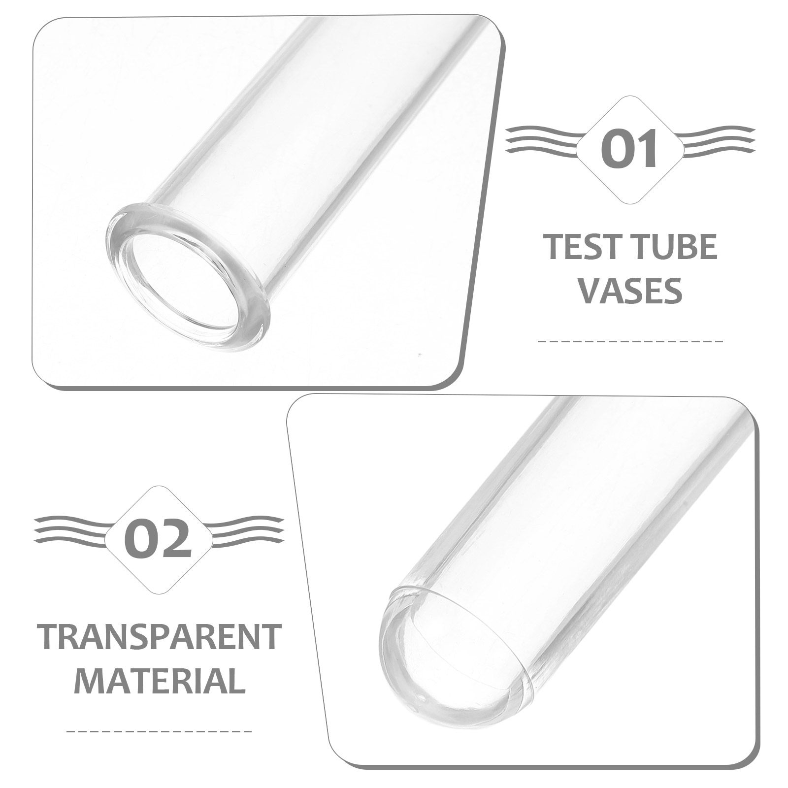 6Pcs Clear Test Tube Flower Va - Propagation Station Vase review and price
